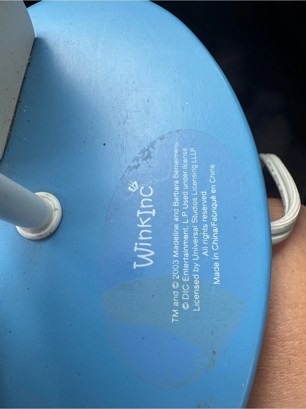 2003 rare MADELINE and GENEVIEVE child's desk lamp